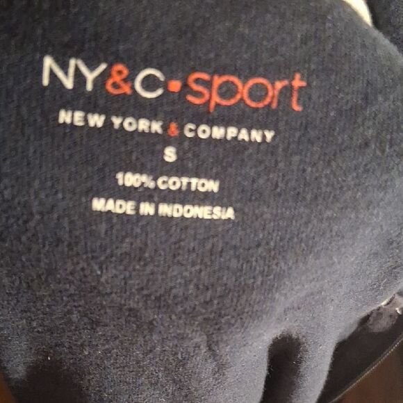 NY&CO SPORT Navy Blue Zip-Up Hoodie Size Small - Picture 9 of 10